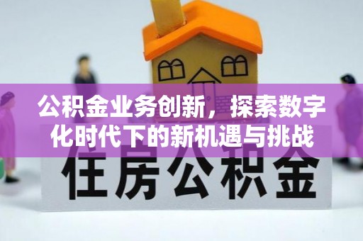 上城公积金业务创新，探索数字化时代下的新机遇与挑战