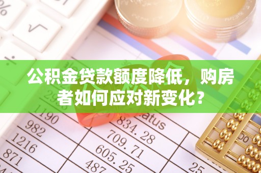 上城公积金贷款额度降低，购房者如何应对新变化？