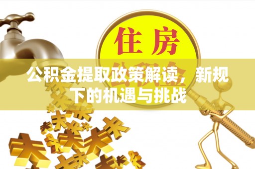 上城公积金提取政策解读，新规下的机遇与挑战