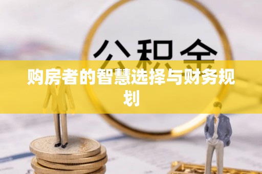 上城购房者的智慧选择与财务规划