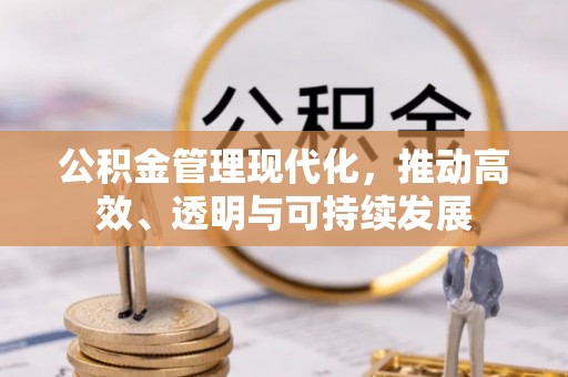 上城公积金管理现代化，推动高效、透明与可持续发展