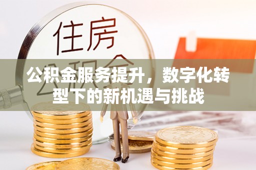 上城公积金服务提升，数字化转型下的新机遇与挑战