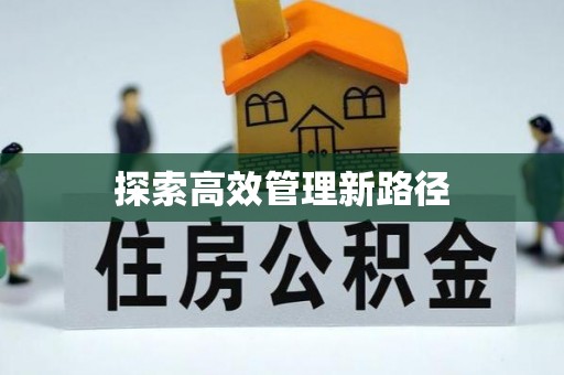 上城探索高效管理新路径