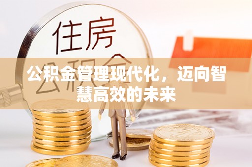 上城公积金管理现代化，迈向智慧高效的未来