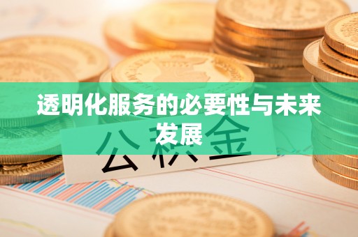 上城透明化服务的必要性与未来发展