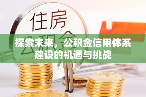 上城探索未来，公积金信用体系建设的机遇与挑战