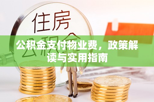 上城公积金支付物业费，政策解读与实用指南